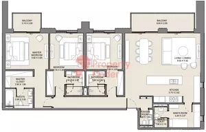 Jomana B6-Type B Level 1, 3 beds