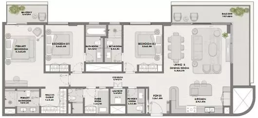 Elara Type 3A, 3 beds
