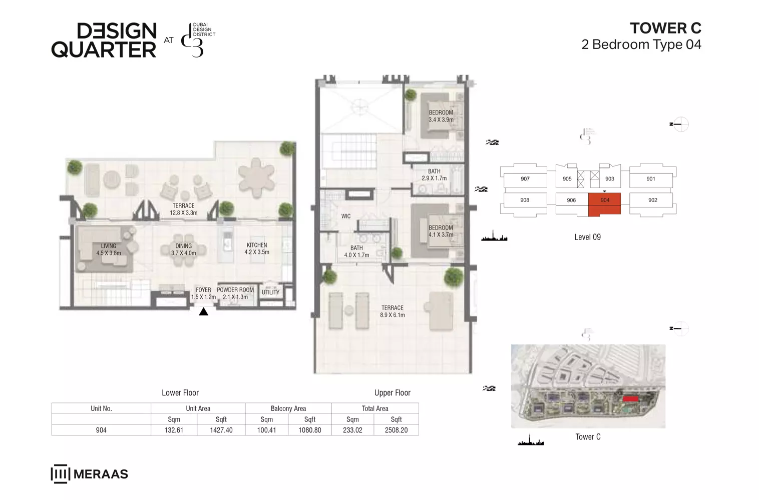 Design Quarter Building C _ Type 04, 2 beds