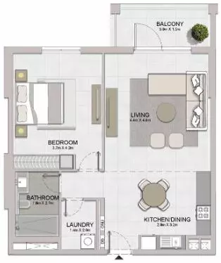 La Sirene Phase1 By Meraas Type 5, 2 beds
