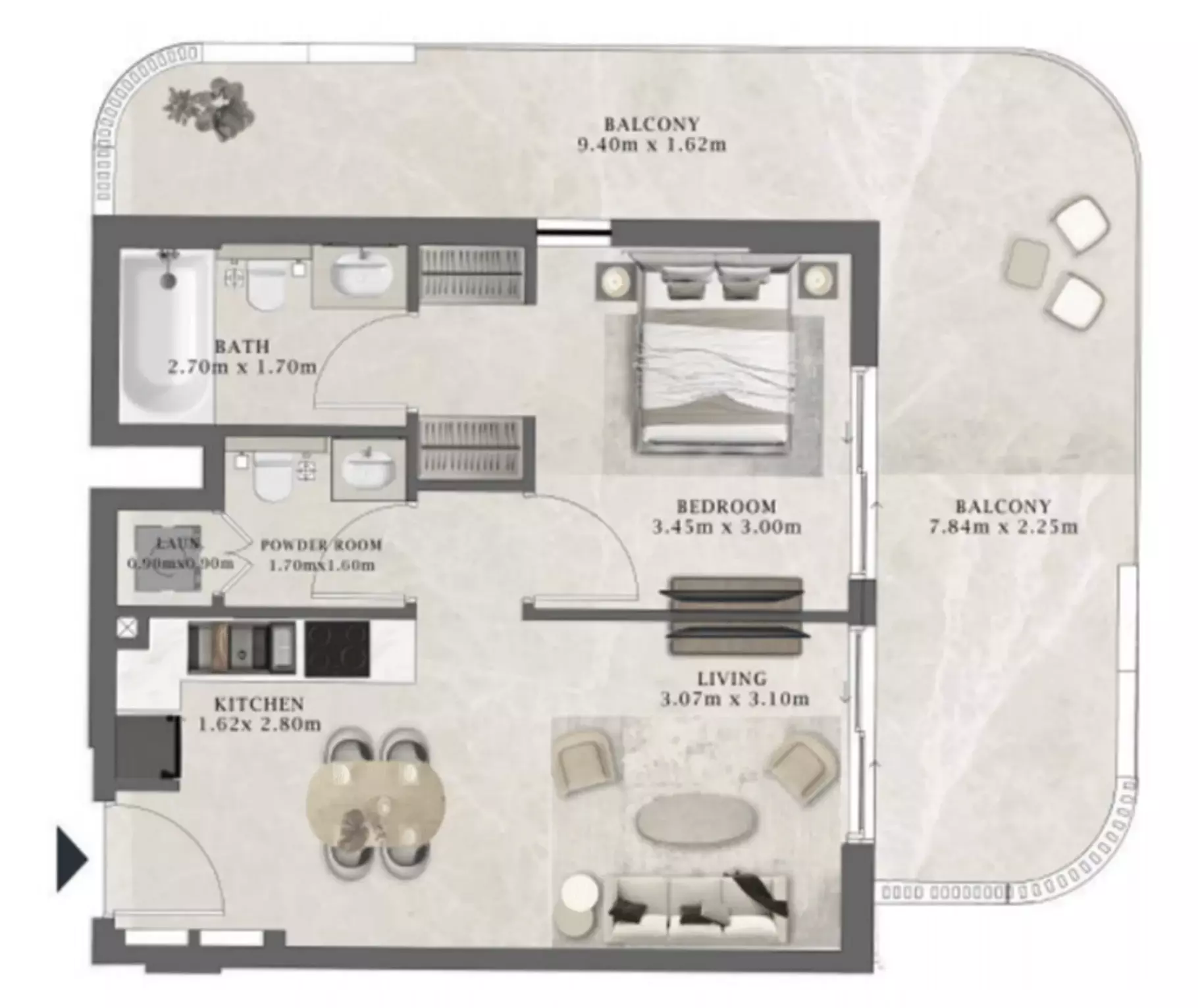 صورة مخطط ارضية الوحدة