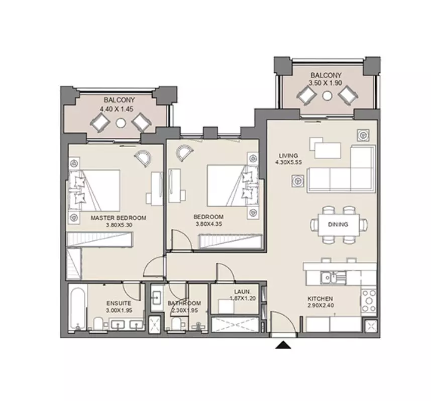 Jadeel at Madinat Jumeirah Living By Meraas Holding B11-Type A5, Level 1, Unit No-113, 2 beds