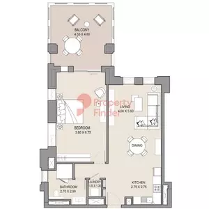 Asayel Type F, 1 bed