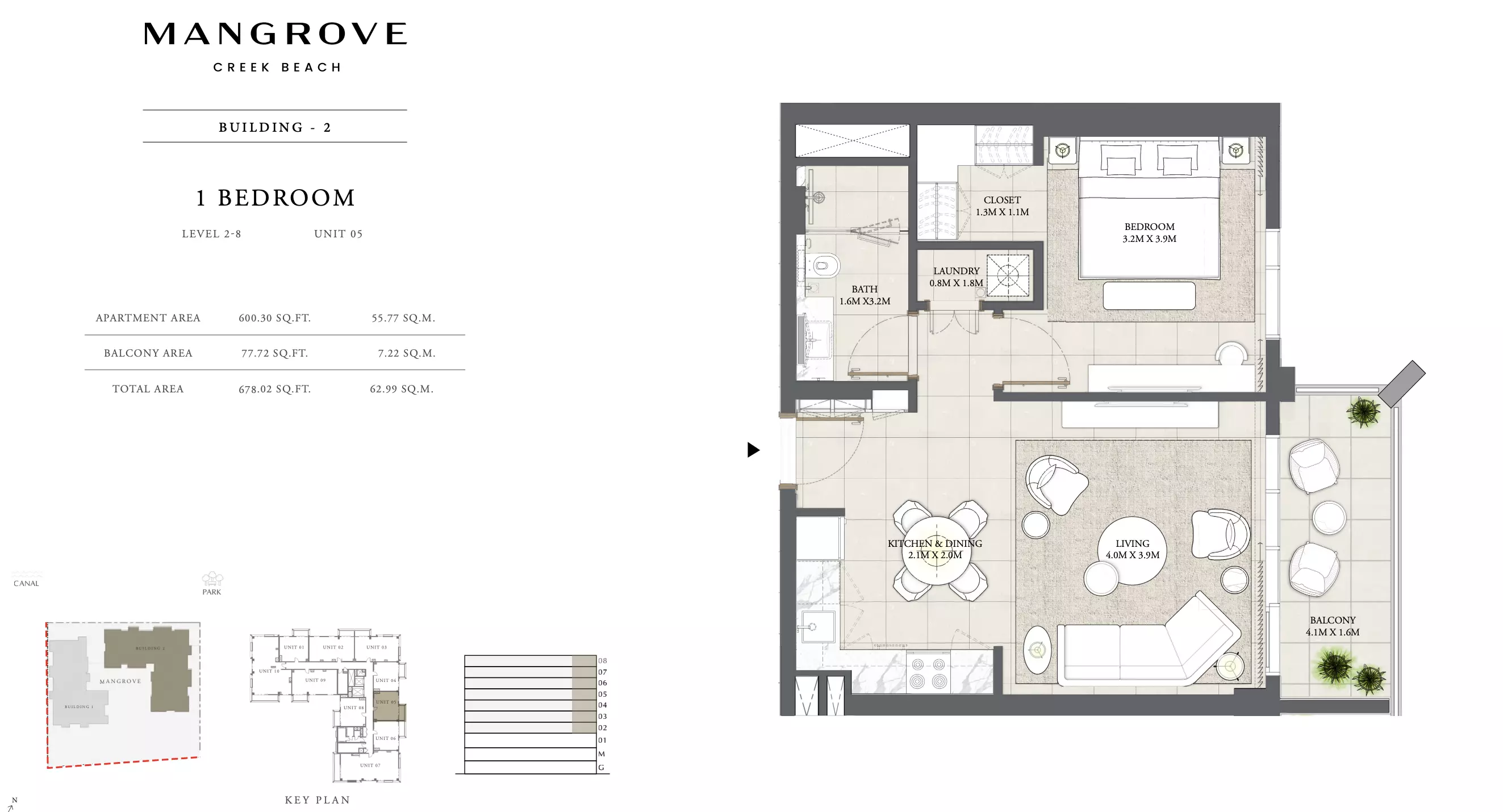 Mangrove By Emaar Unit 05 Building 2, 1 bed