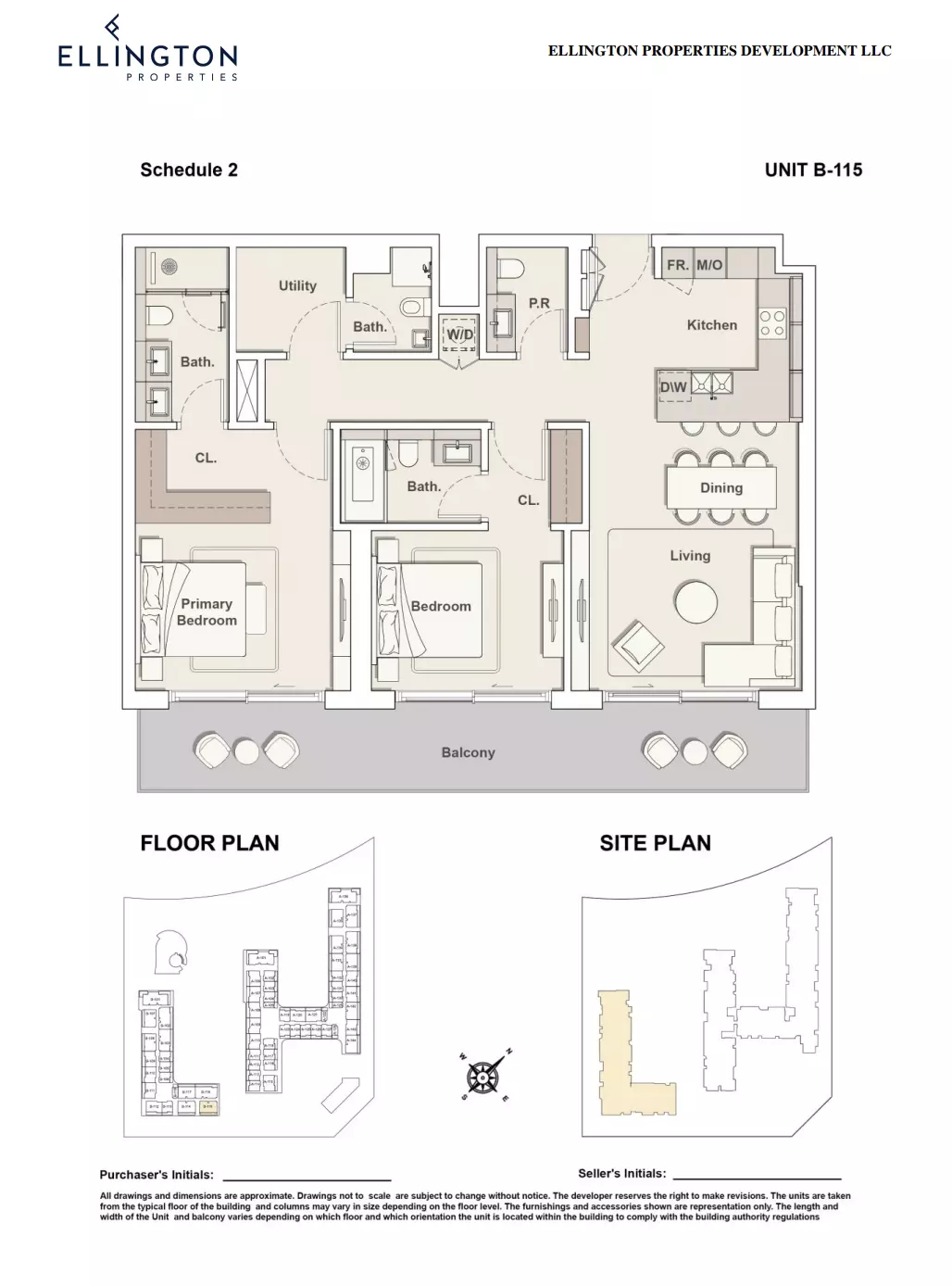 Ellington Cove — 2BR floor plan