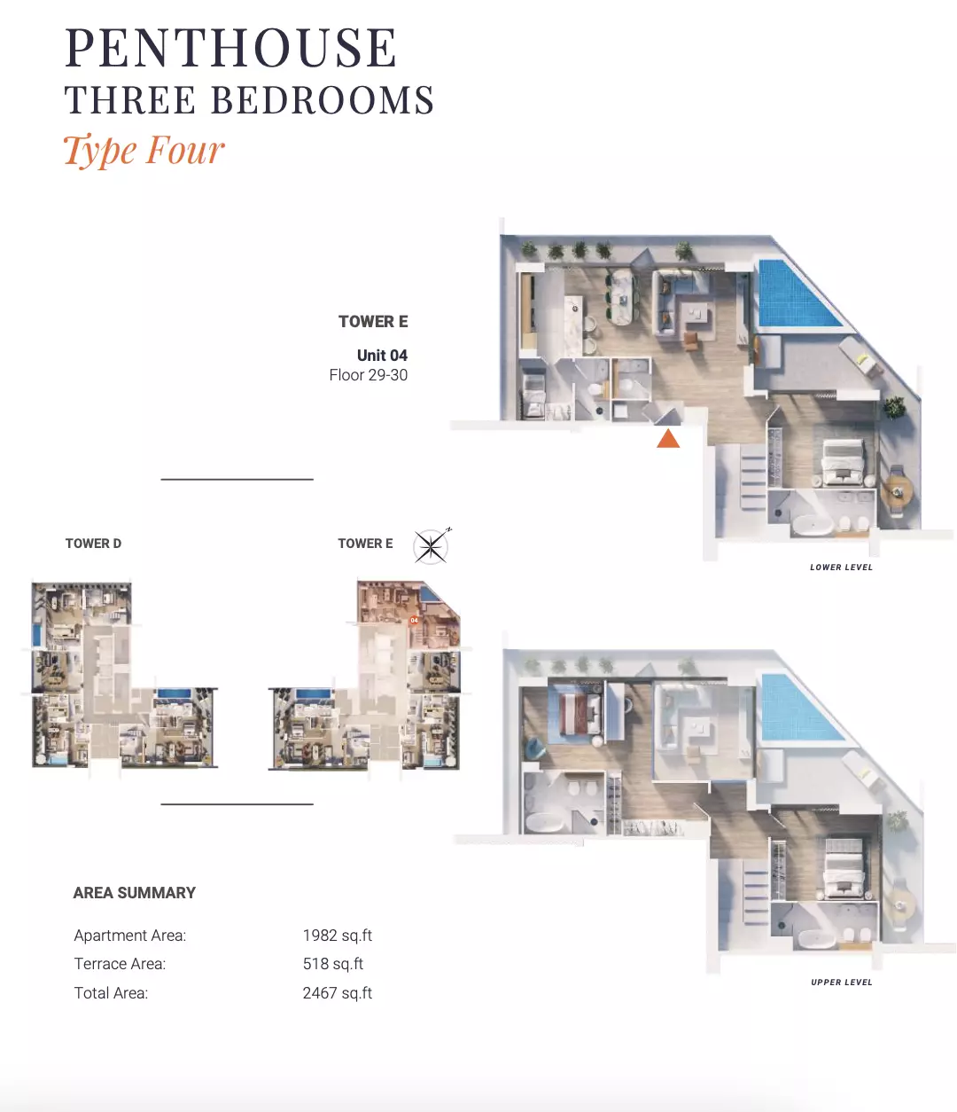 Solena Orchard Place - Type 4-Tower E Floor Plan