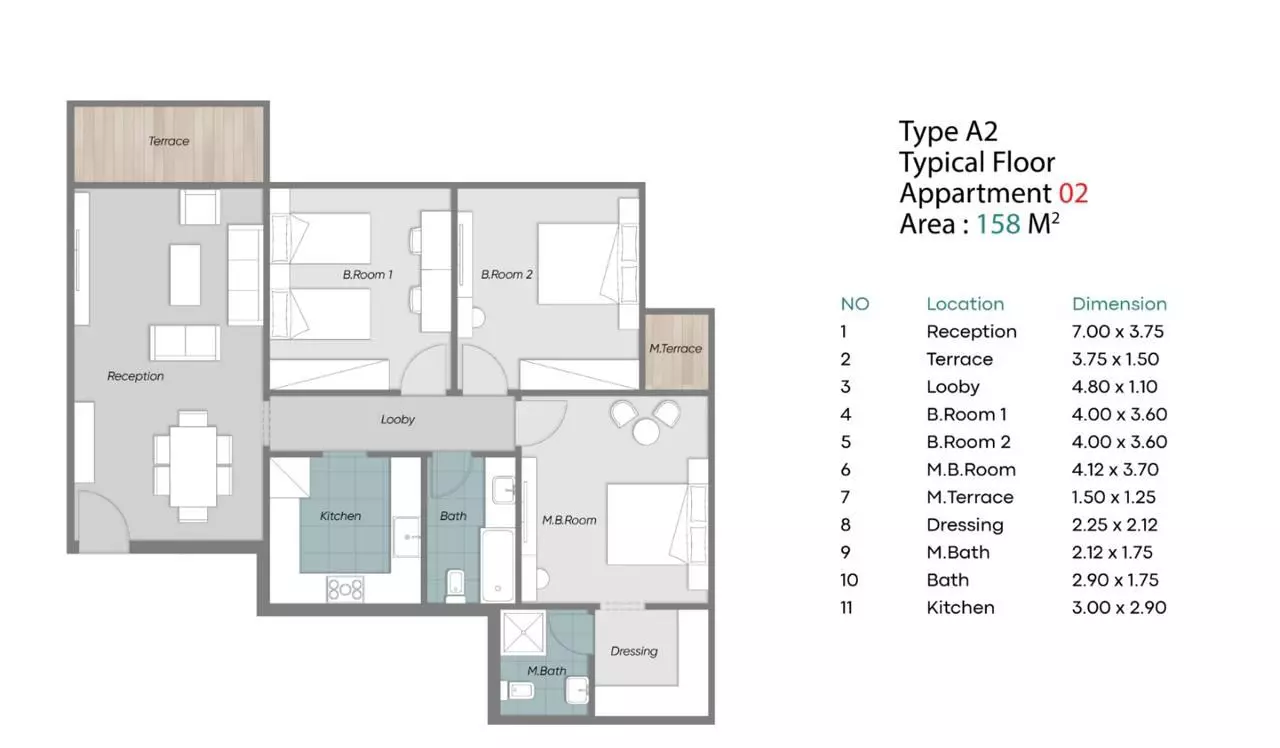 صورة مخطط ارضية الوحدة