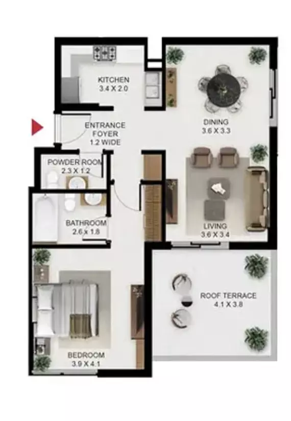 Unit floor plan image