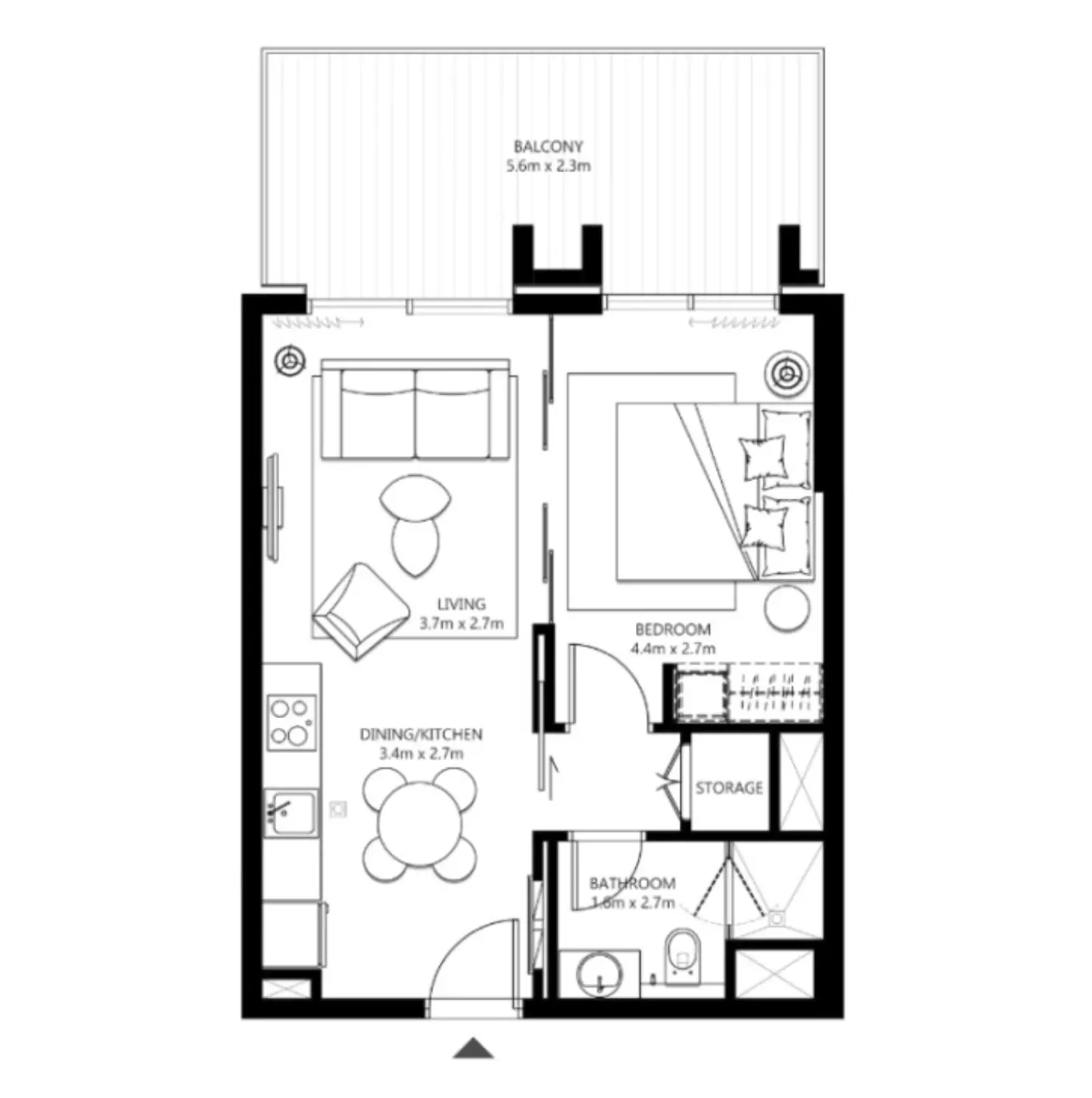 Unit floor plan image