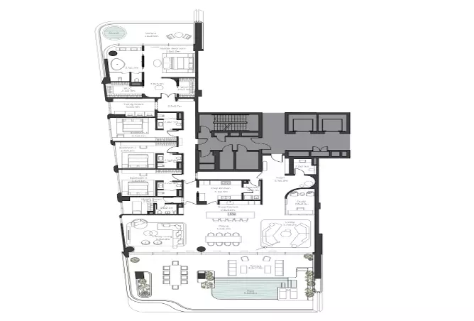 Ela By Omniyat — 4BR floor plan