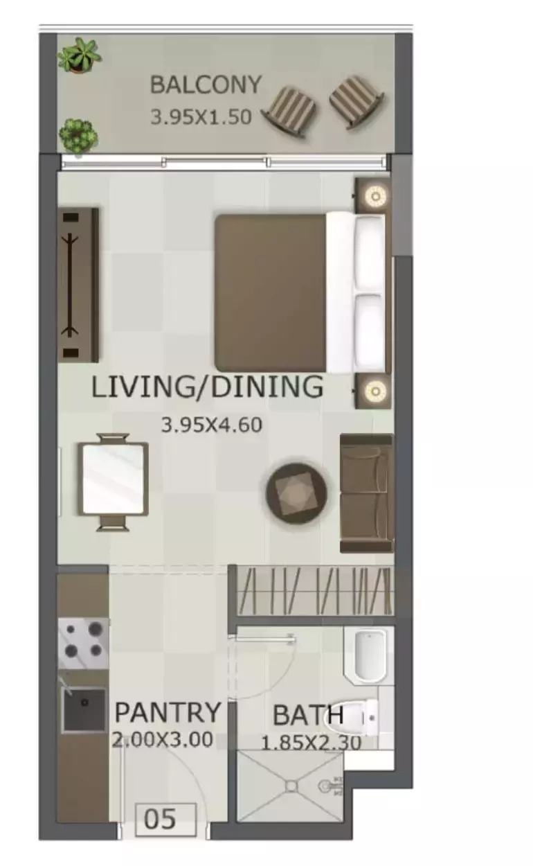 صورة مخطط ارضية الوحدة