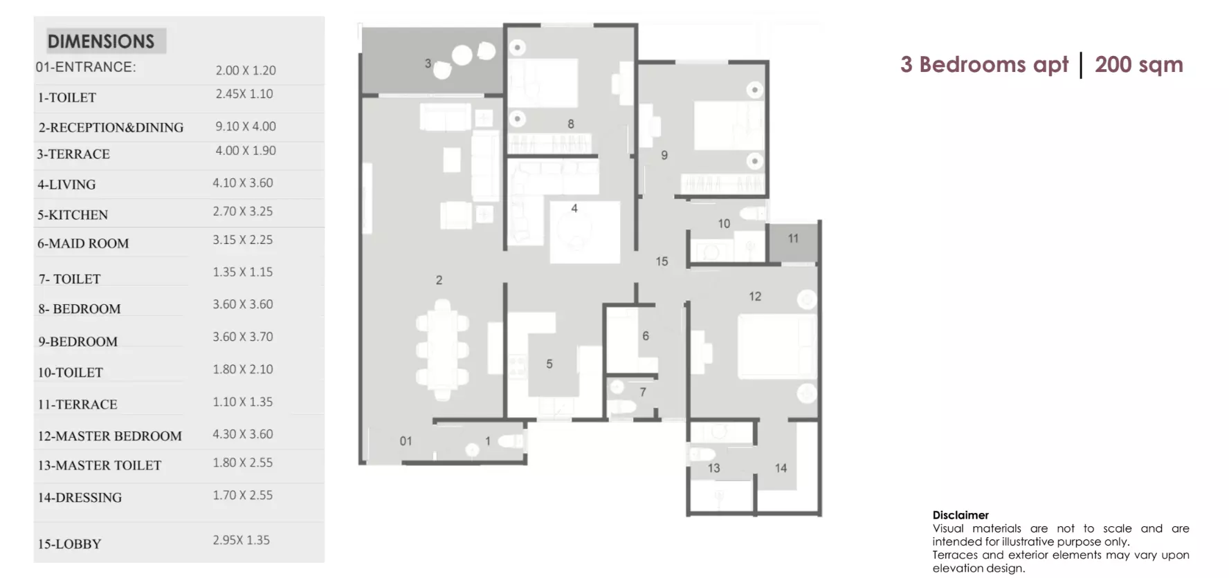 صورة مخطط ارضية الوحدة
