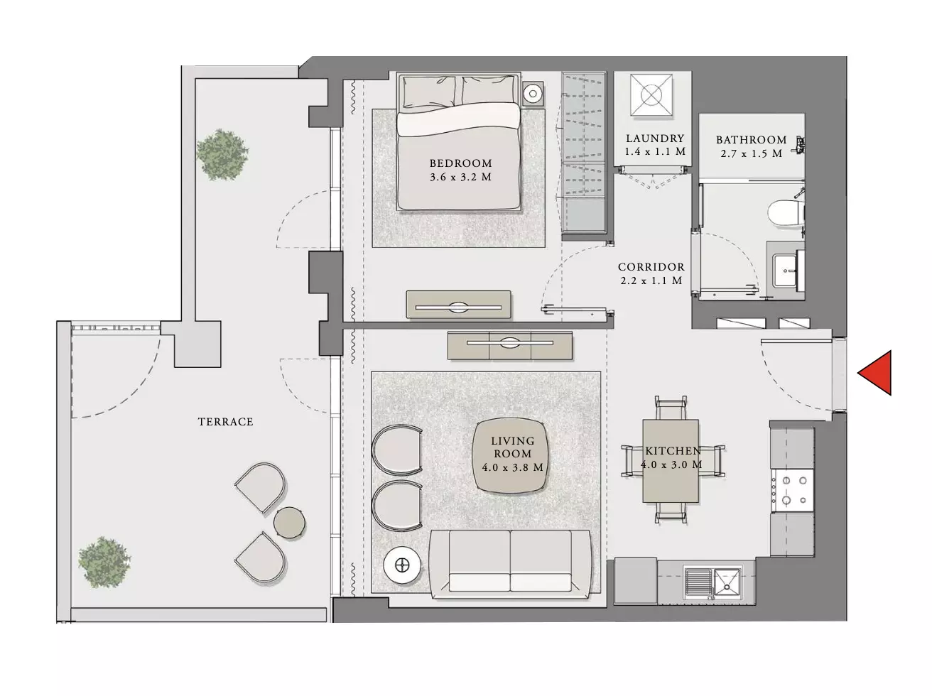 Creek Beach Lotus Unit 104, Level 01 Building 2, 1 bed