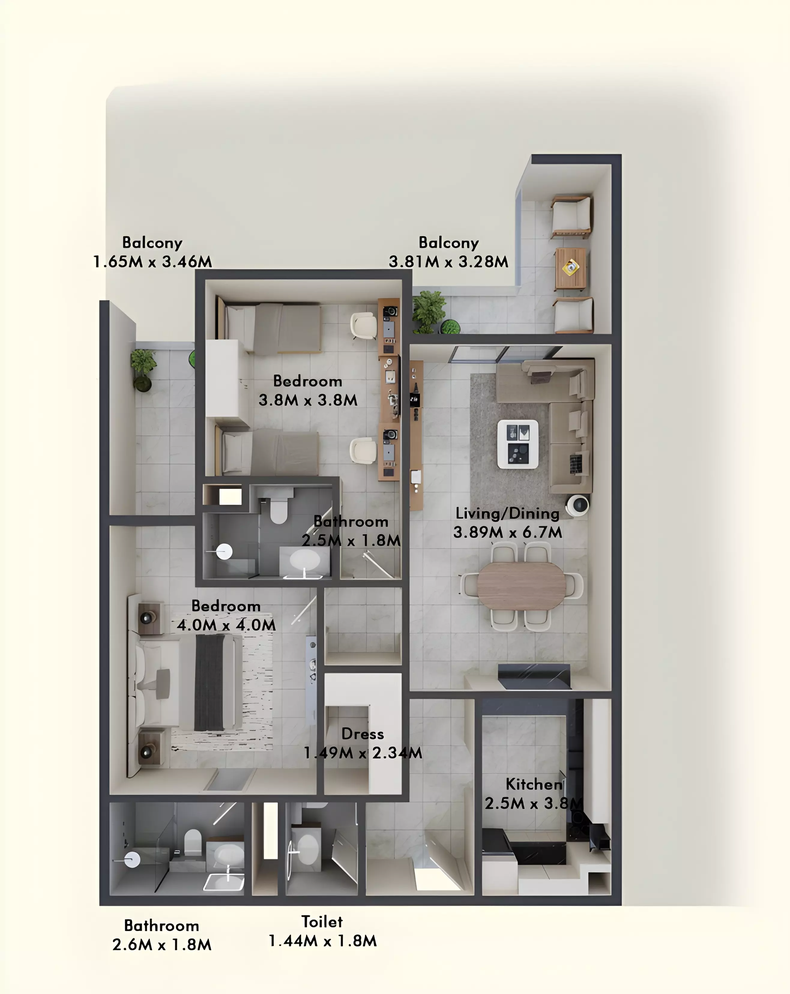 Unit floor plan image