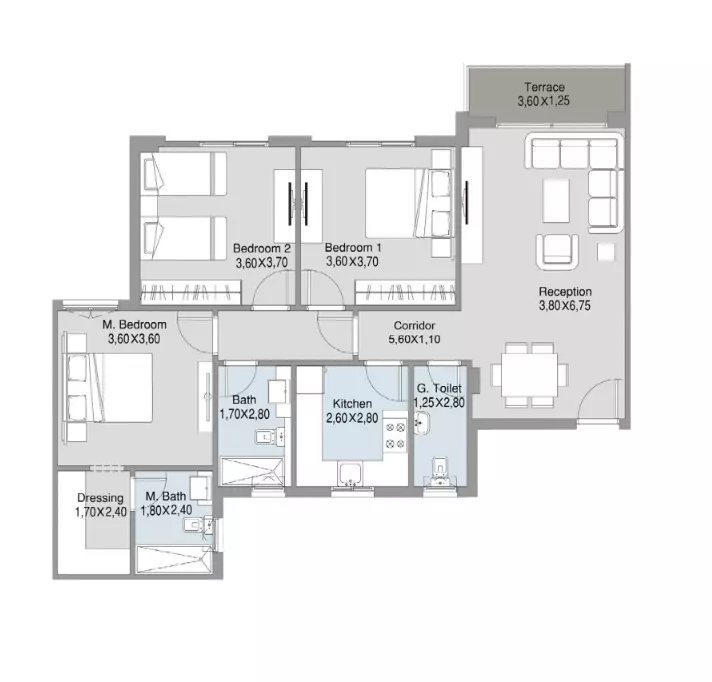 Unit floor plan image