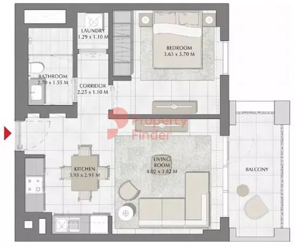 Creek Beach Surf Building 2, Level 1, 1 bed