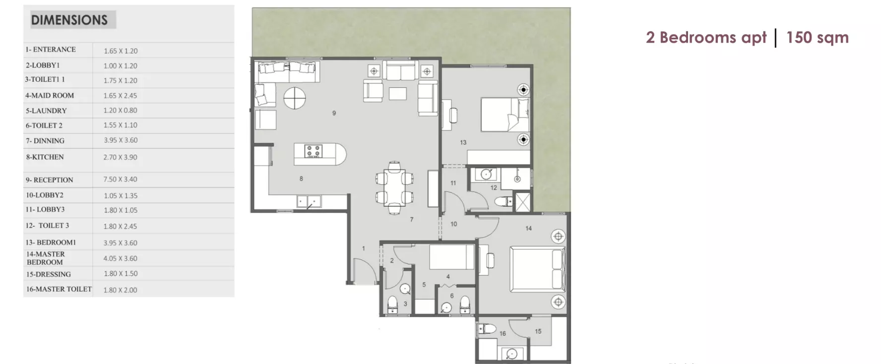 صورة مخطط ارضية الوحدة