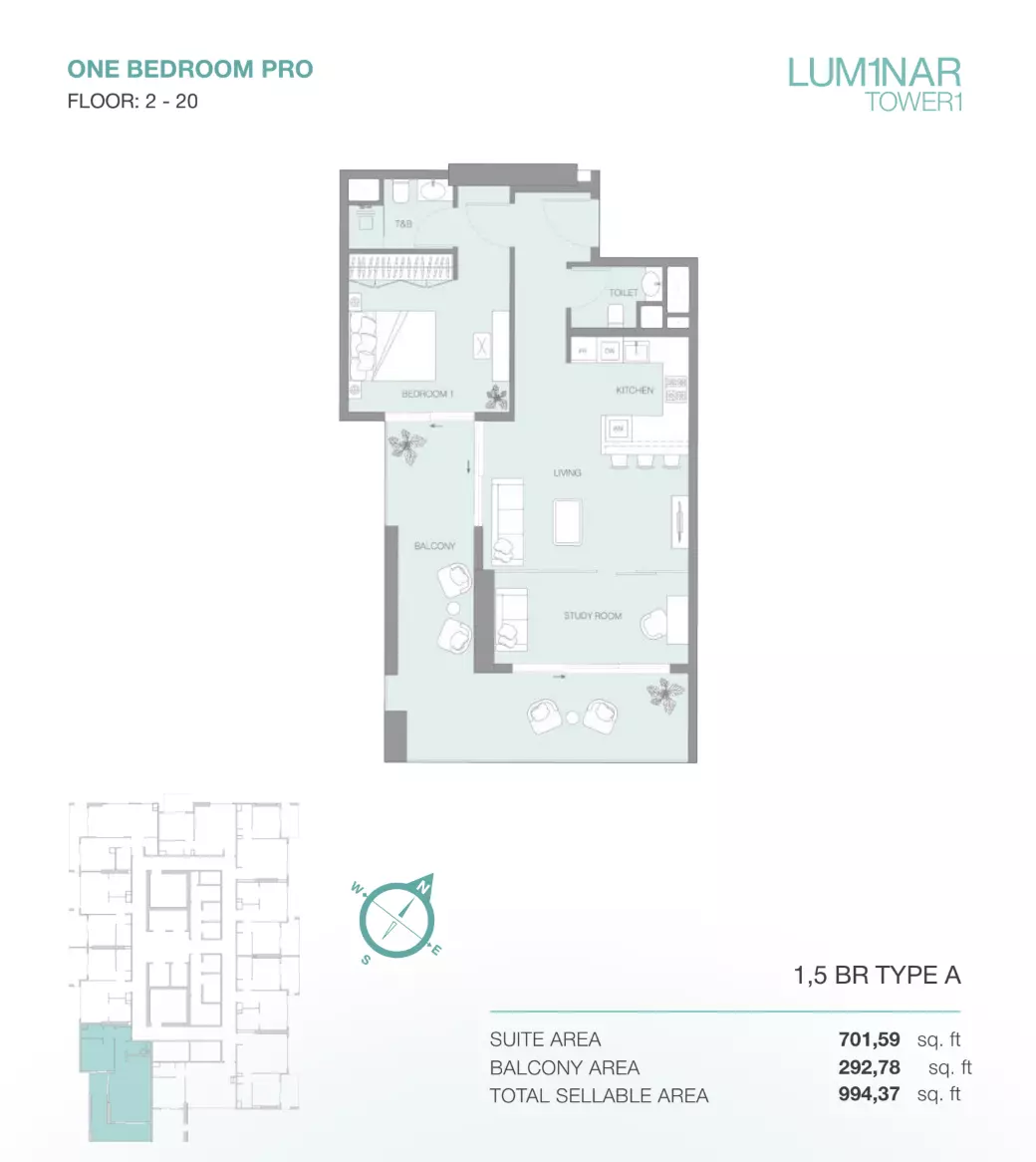 Unit floor plan image