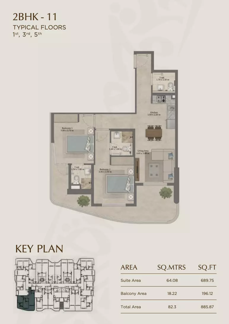 Unit floor plan image