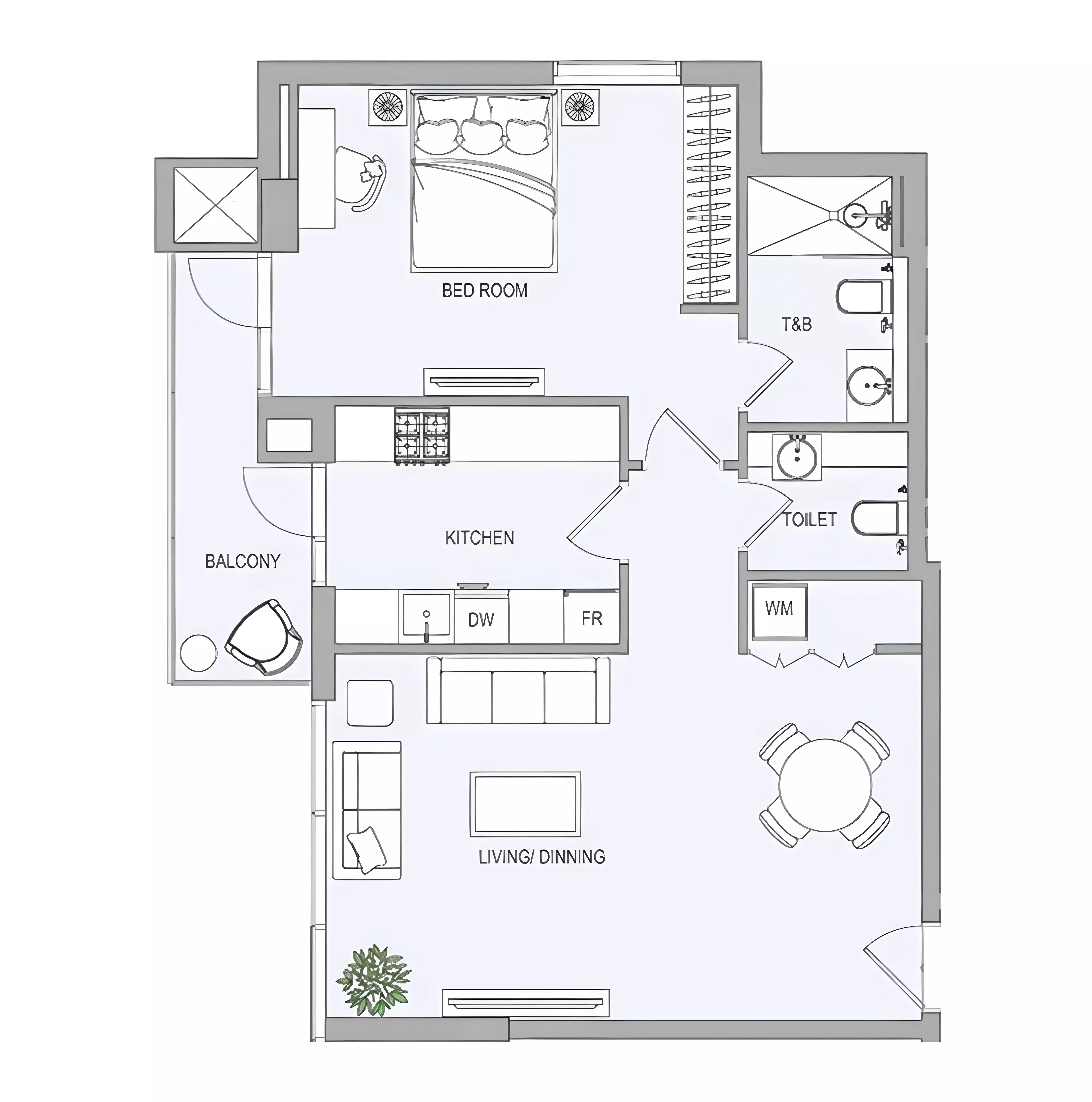 Unit floor plan image
