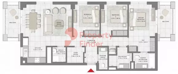 Creek Beach Surf Building 2, Level 2,3,4,5,6, 3 beds