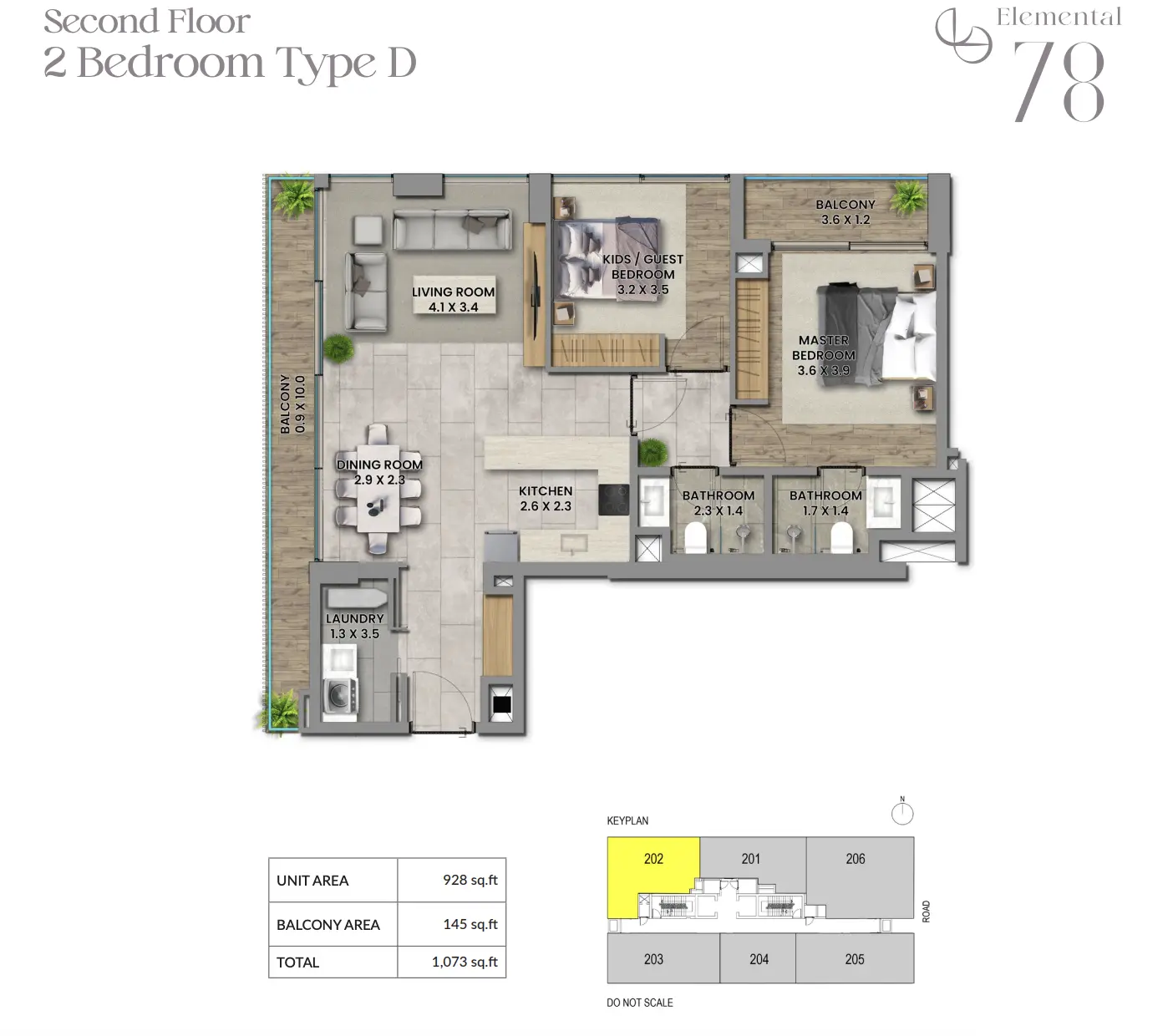 Elemental 78 - Type D Floor Plan