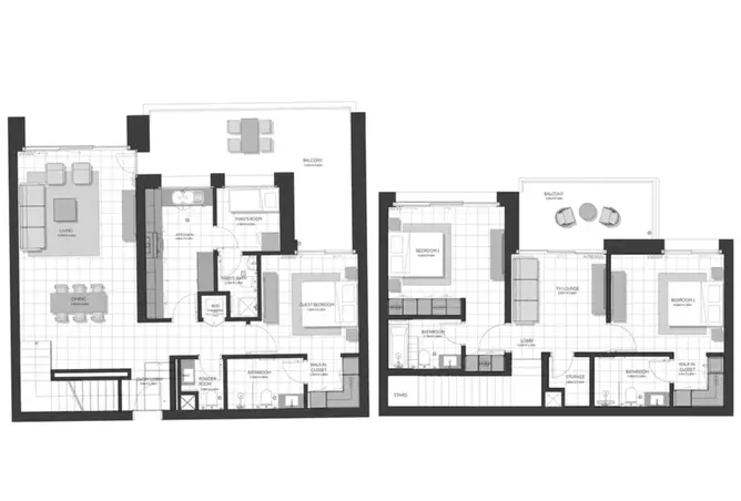 Citrine Residence — 3BR floor plan