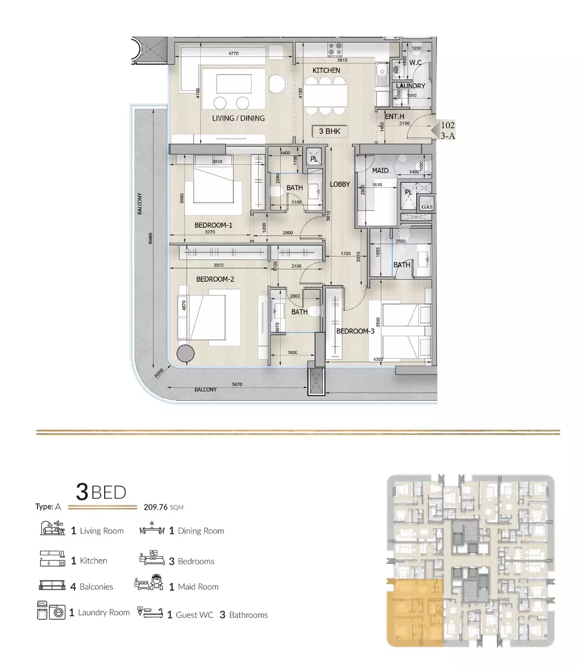 Unit floor plan image