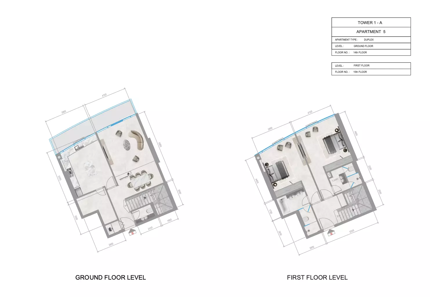 صورة مخطط ارضية الوحدة