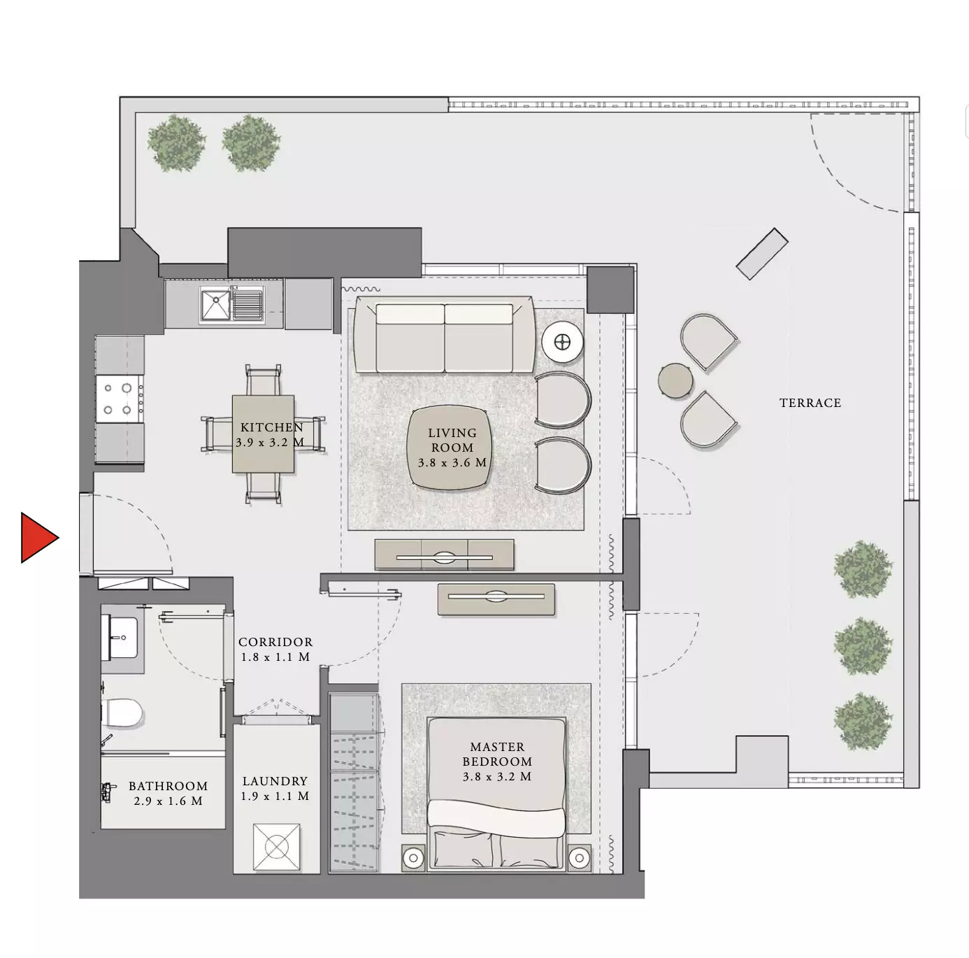 Creek Beach Lotus Unit 102, Level 01 Building 2, 1 bed