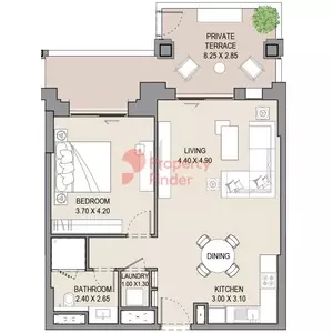 Asayel Type A, 1 bed