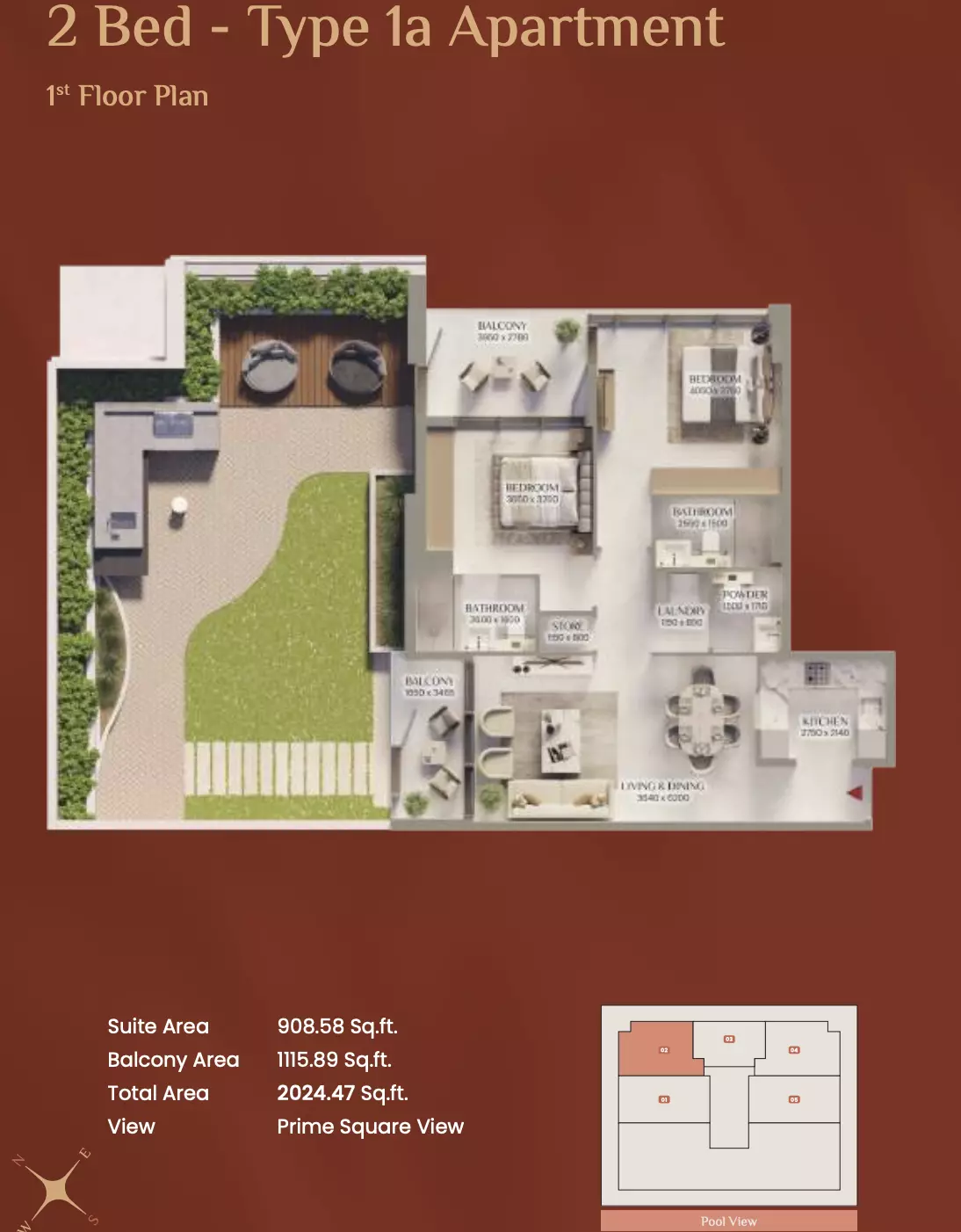 Unit floor plan image