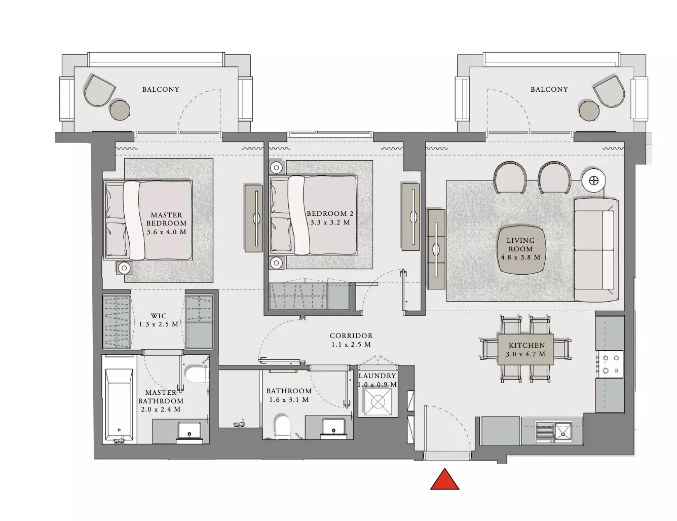 Creek Beach Lotus Unit 07, Level 02-10 Building 3, 2 beds