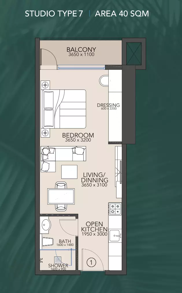 Unit floor plan image