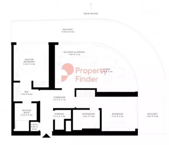Grand Bleu Tower Unit 05 - Level 18, 2 beds