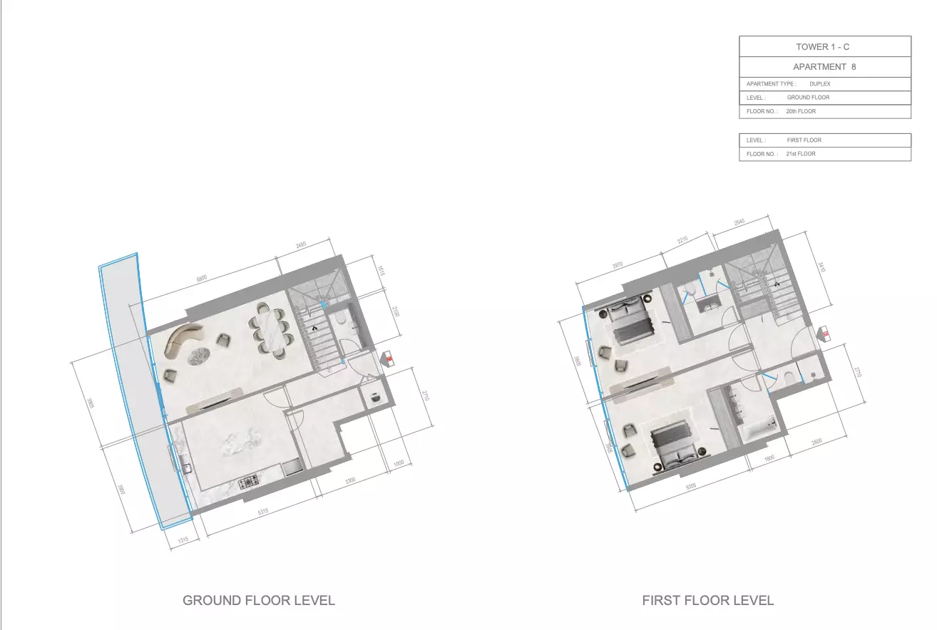 Orchid Towers Phase 1 - Type 3-Tower C Floor Plan