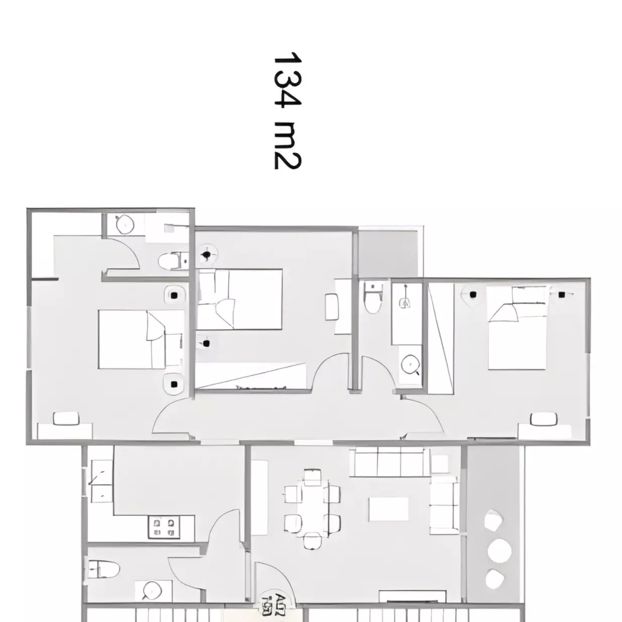 صورة مخطط ارضية الوحدة