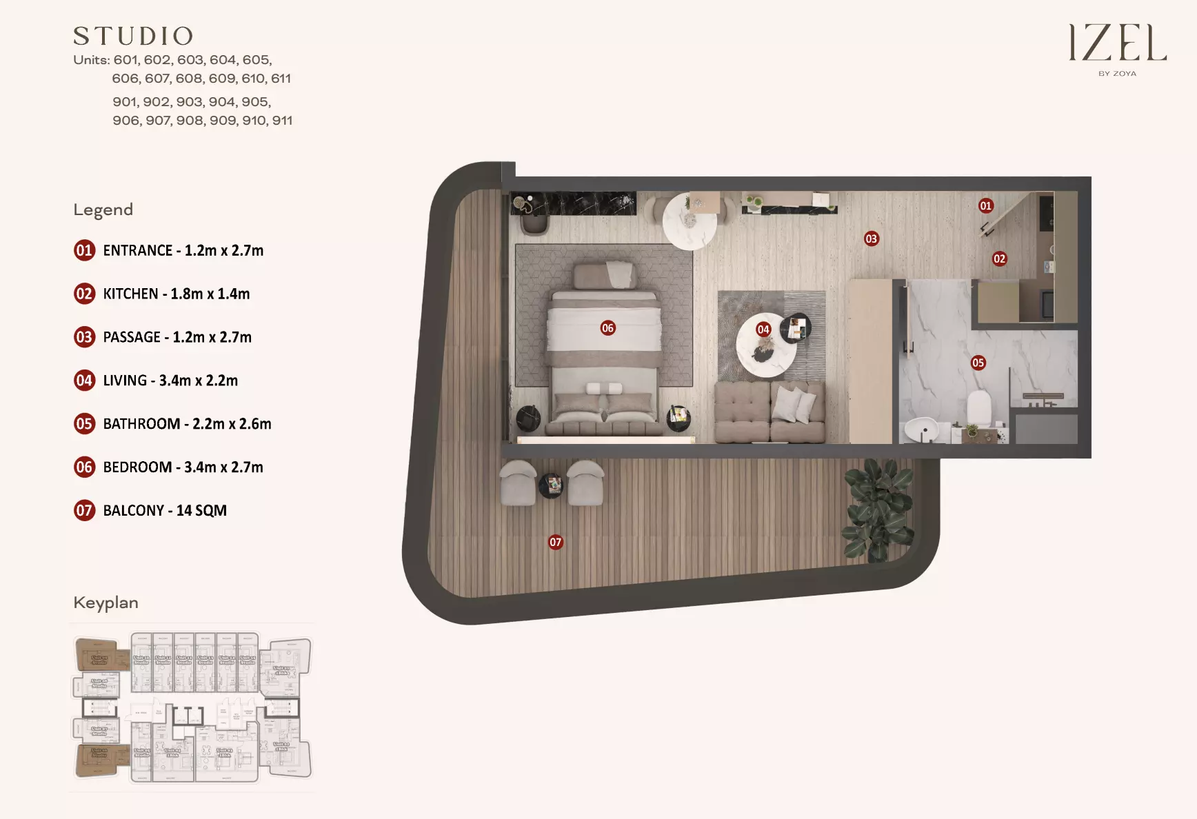 Unit floor plan image