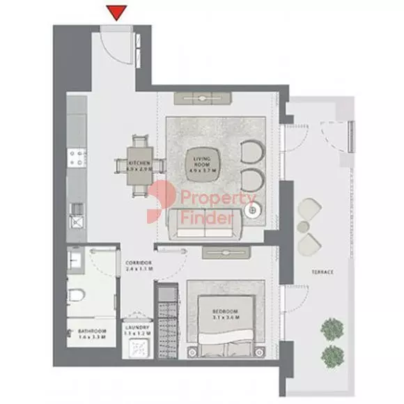 Creek Beach Grove Unit 105 Building 5, 1 bed