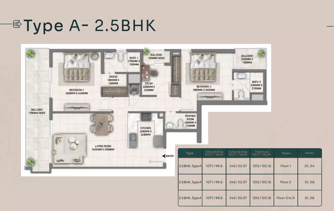 Unit floor plan image