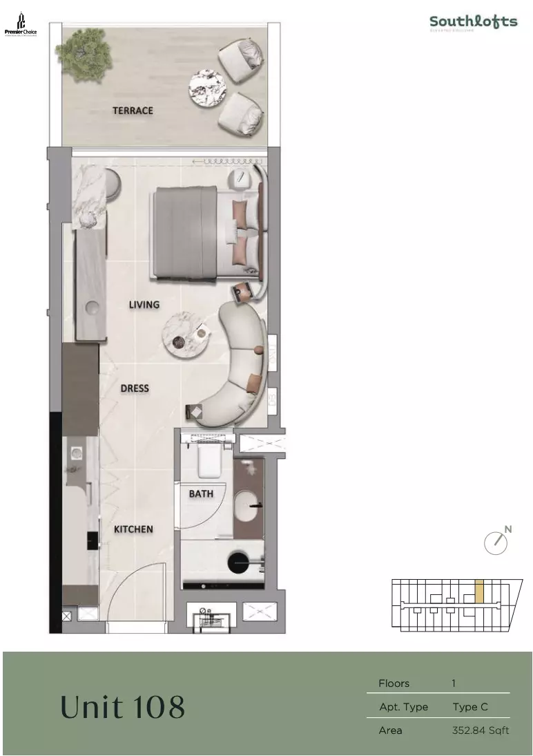 Unit floor plan image