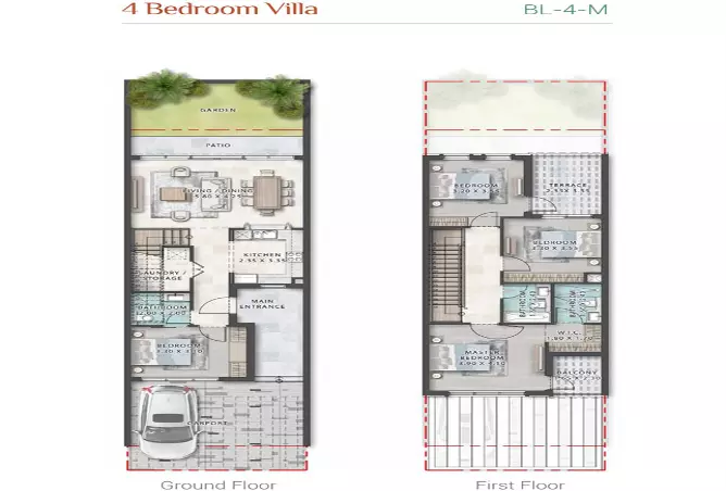 Portofino — 4BR floor plan