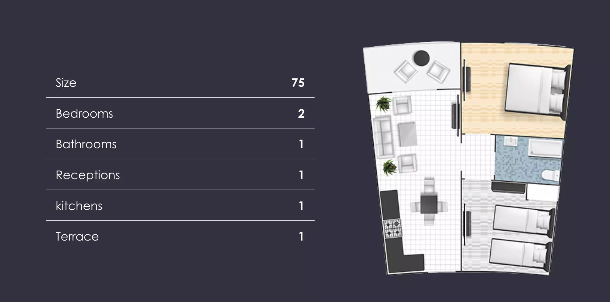 Unit floor plan image