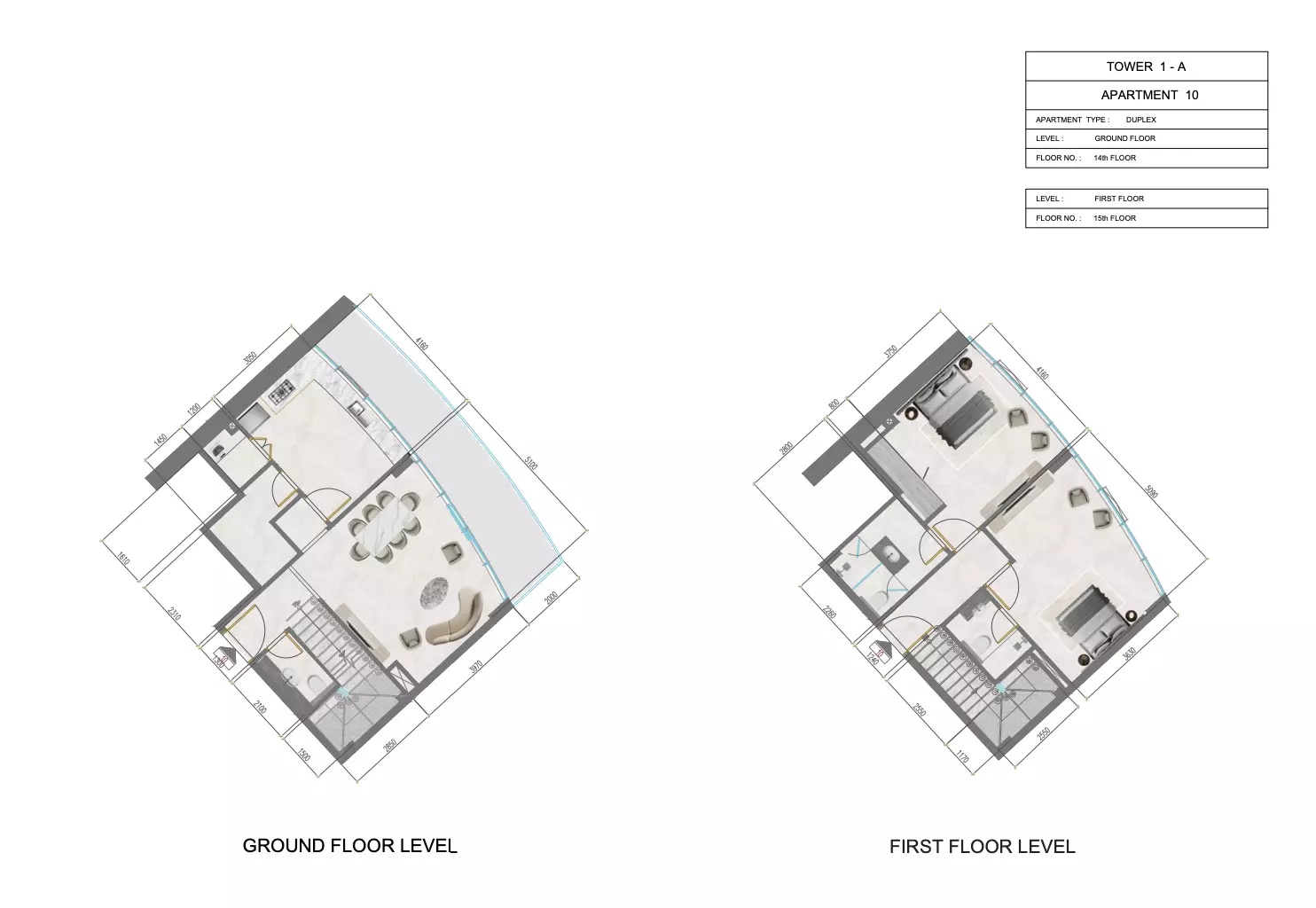 صورة مخطط ارضية الوحدة