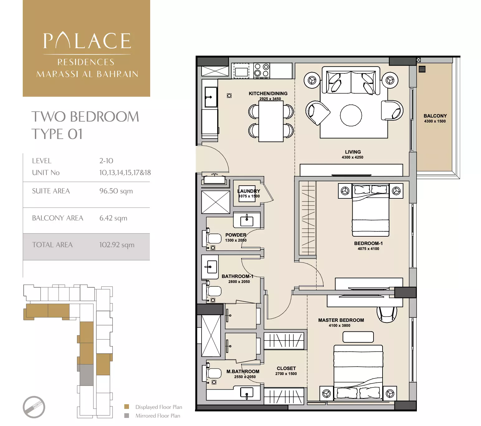 Unit floor plan image