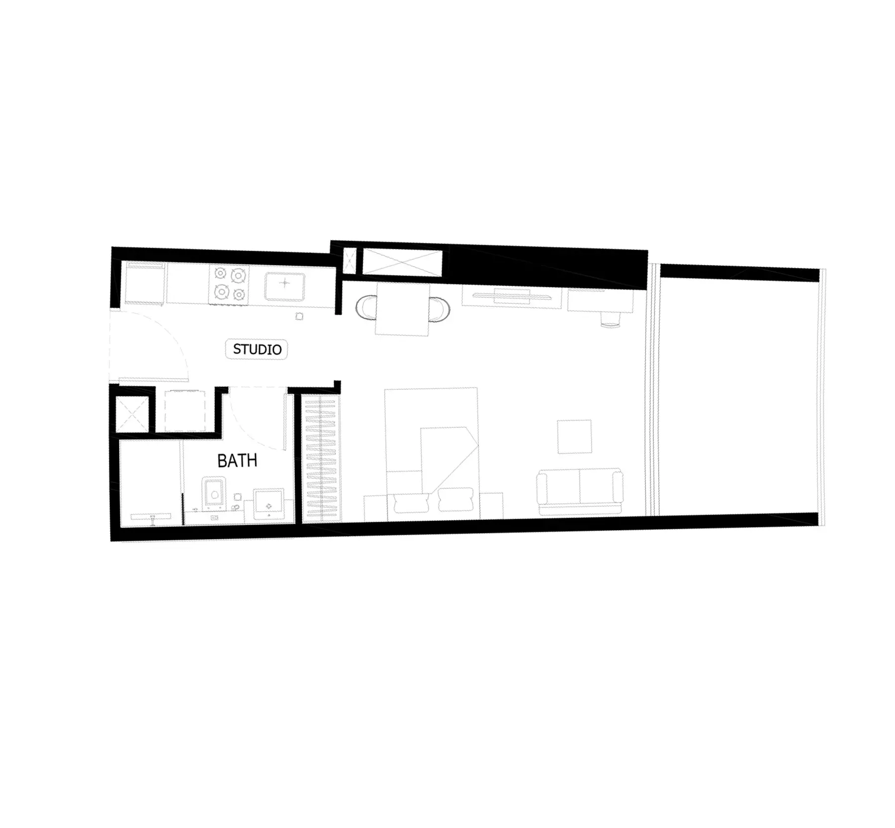 Binghatti Hills Type B Tower B, studio