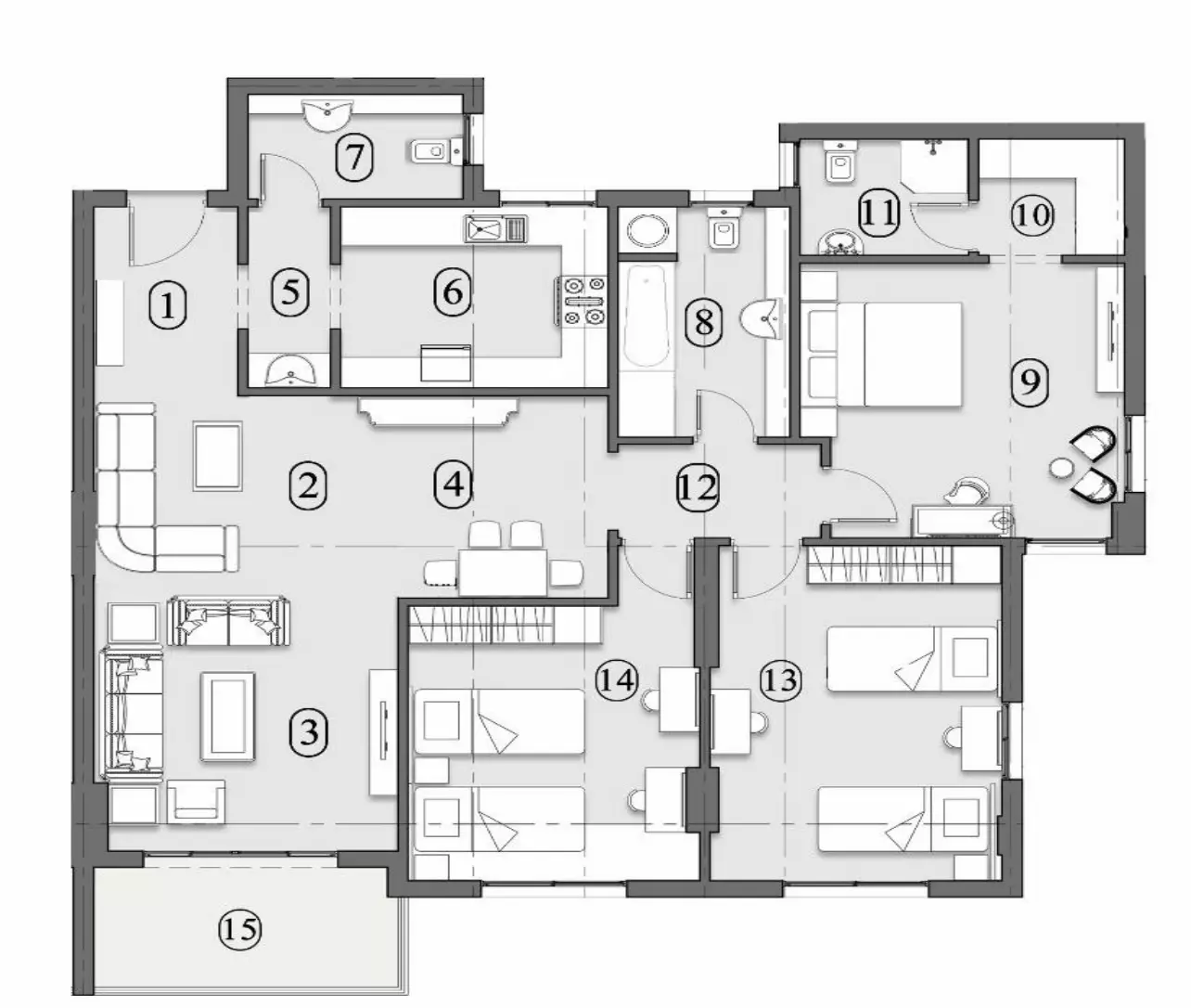Unit floor plan image