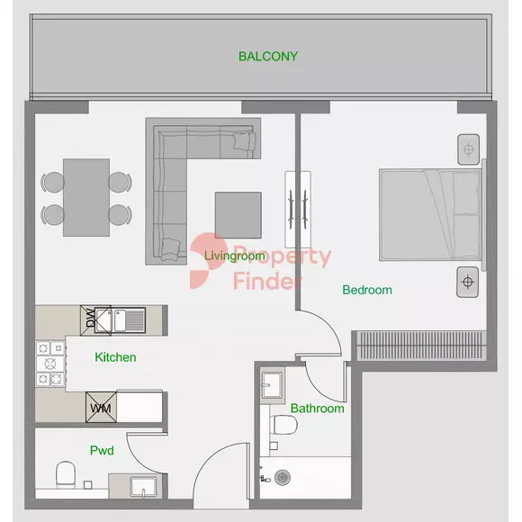 The Central Downtown - Type 4 ,Tower D Floor Plan