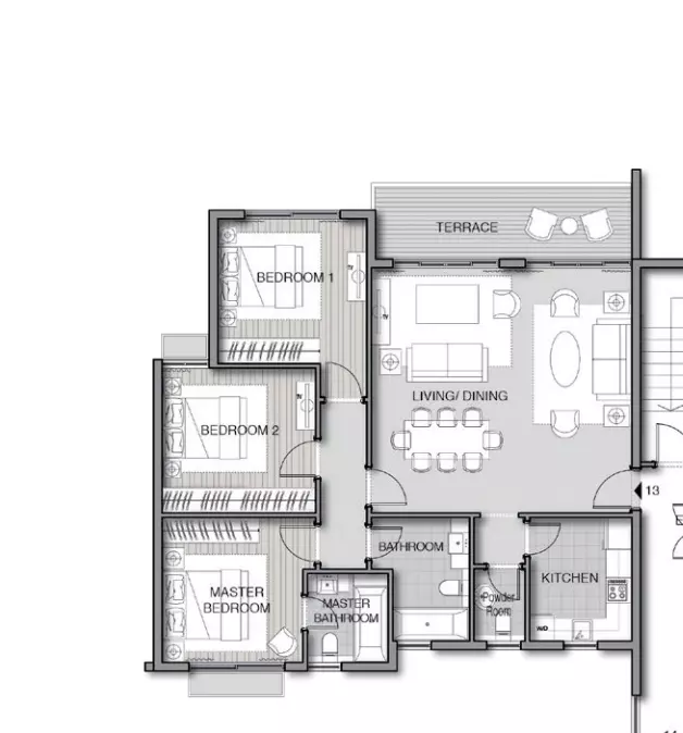 Unit floor plan image