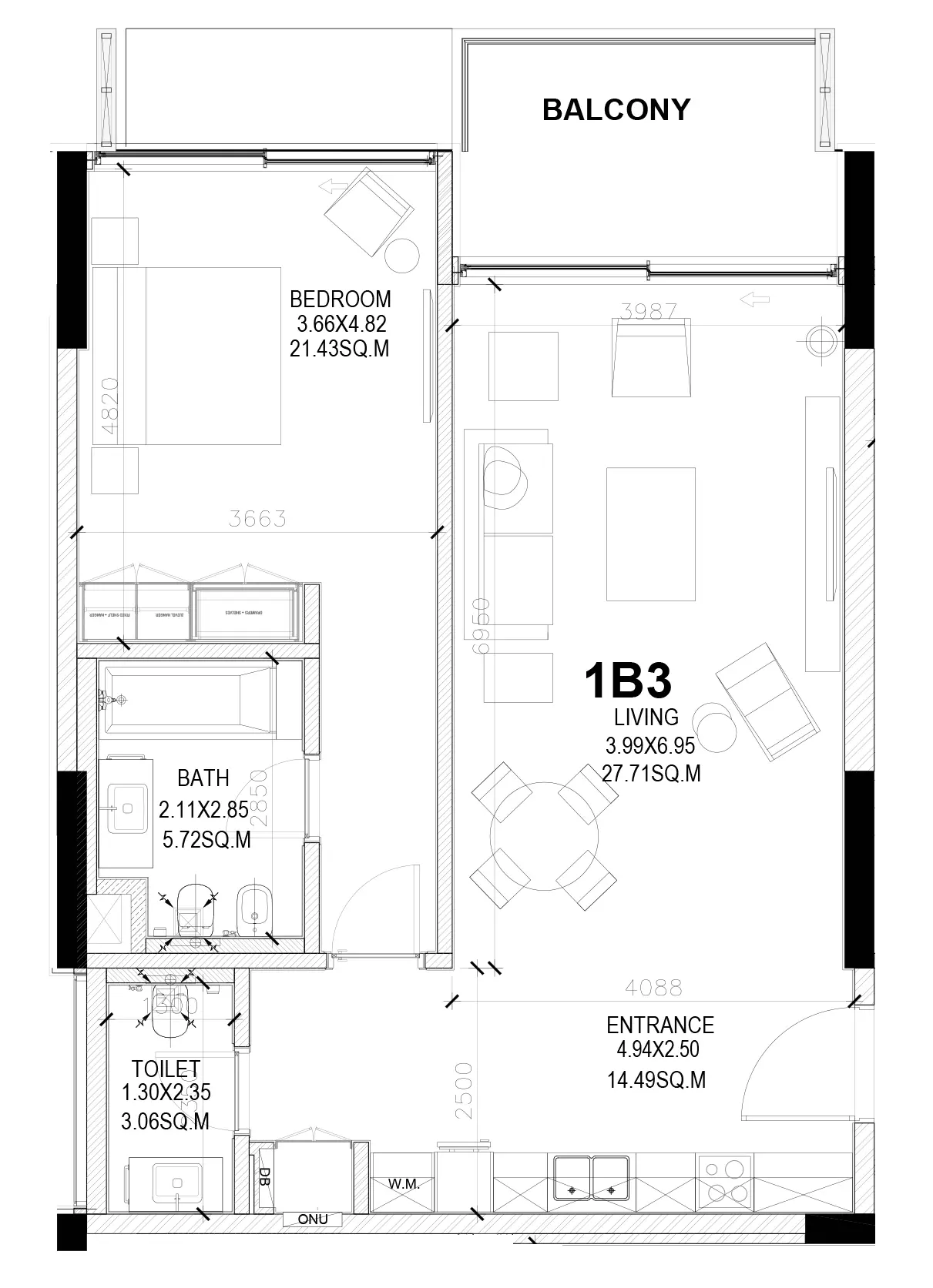 Sealine Residence - Type D Floor Plan